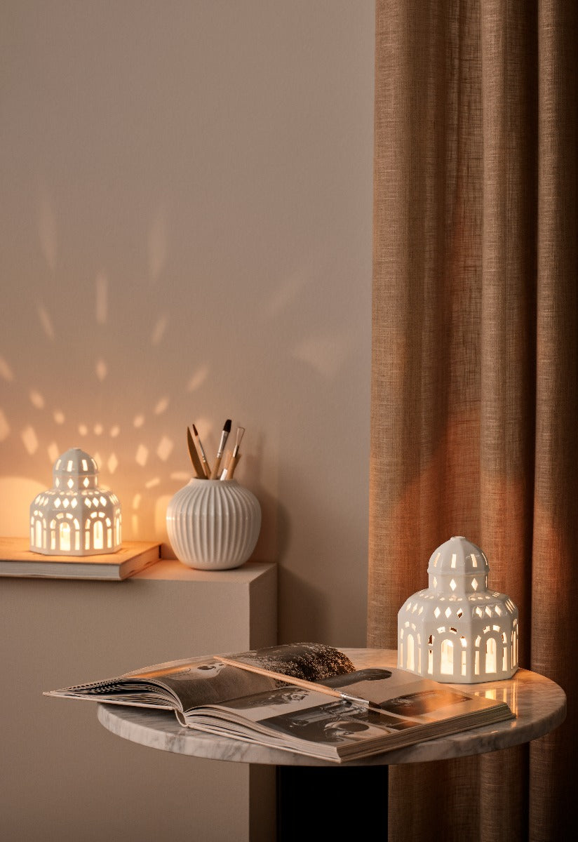 Urbania Glassalen lyshus, hvid - H: 14,5